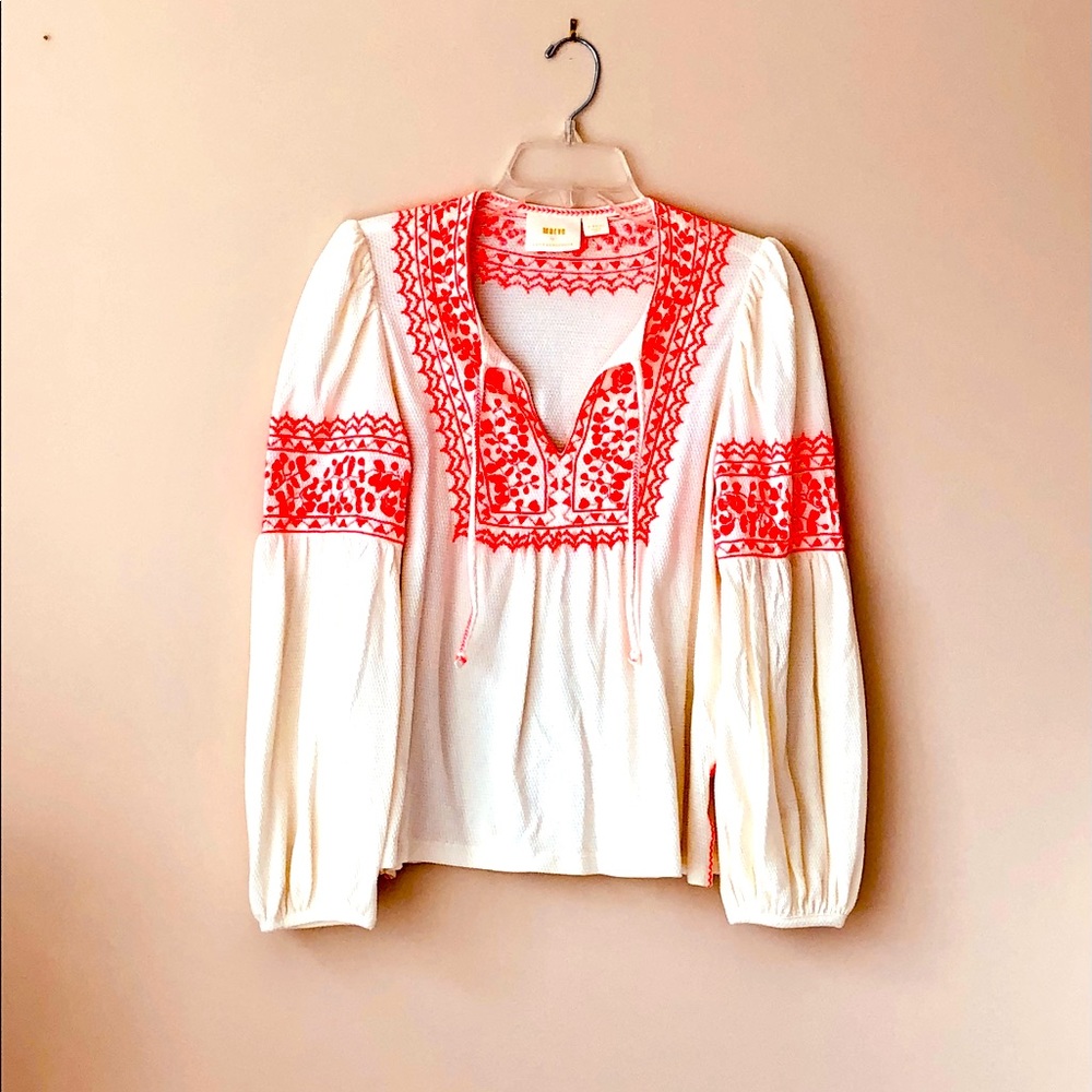 NWOT Maeve for Anthropology Long Sleeved Bo-Ho Top